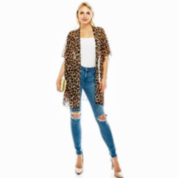 Leopard-print cardigan🐆 - Picture 4 of 6
